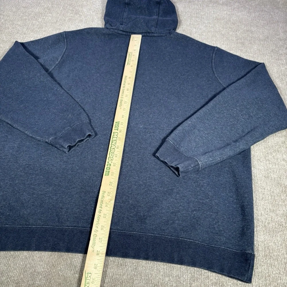 Nike Sportswear Club Fleece Hoodie Sweatshirt Mens 2XL Pullover Blue Embroidered